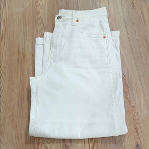 Gap White Denim Jeans wide leg